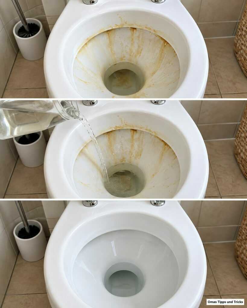 Gelbe Ablagerungen in der Toilette? So wird die Schüssel mit einfachen Mitteln wieder sauber