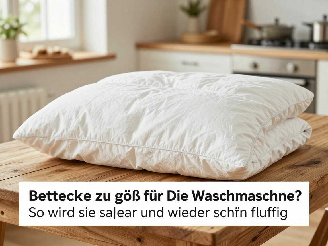 Bettdecke zu groß für die Waschmaschine? So wird sie sauber und wieder schön fluffig