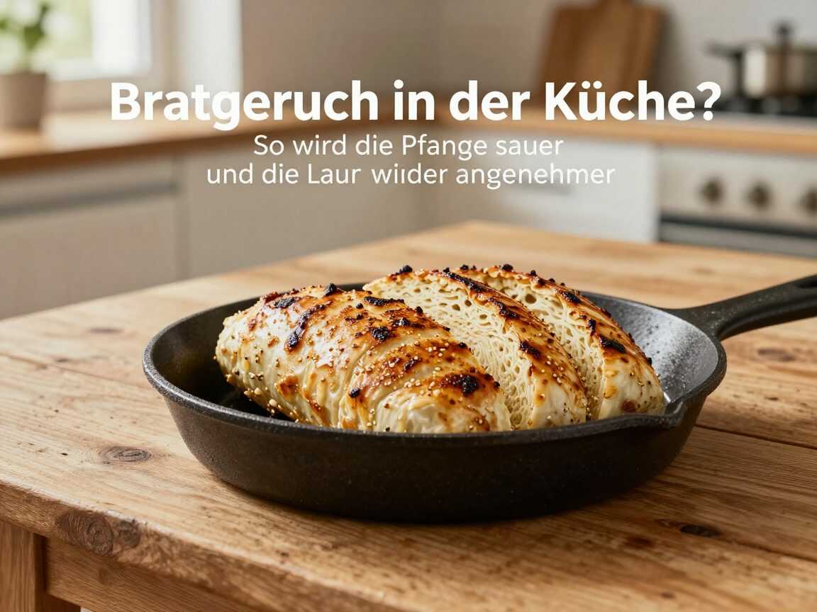 Bratgeruch in der Küche? So wird die Pfanne sauber und die Luft wieder angenehmer
