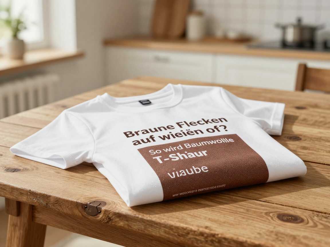 Braune Flecken auf weißen T-Shirts? So wird Baumwolle wieder sauber