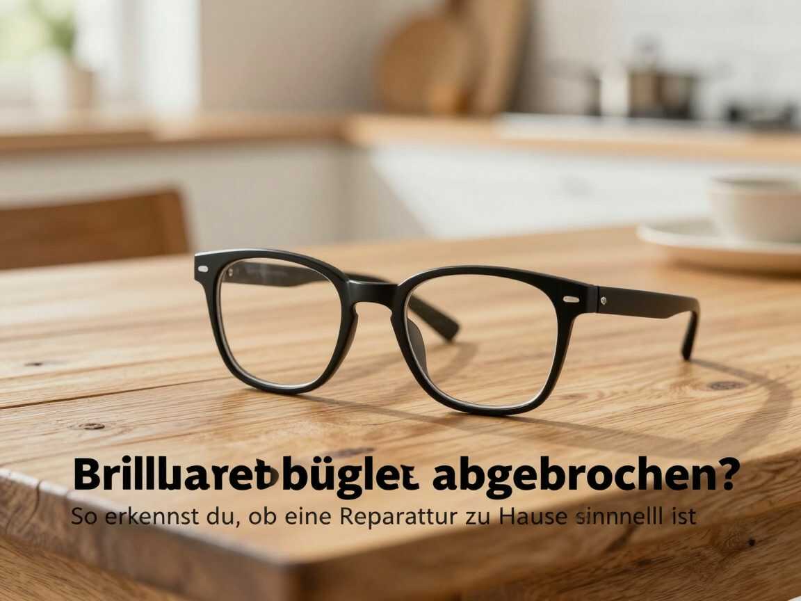 Brillenbügel abgebrochen? So erkennst du, ob eine Reparatur zu Hause sinnvoll ist