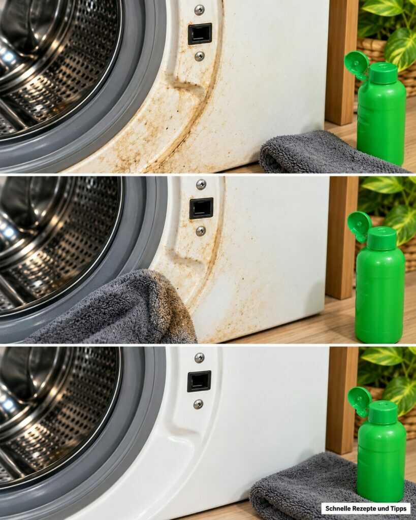 Schmutz rund ums Waschmaschinenfenster? So wird der Türbereich wieder sauber