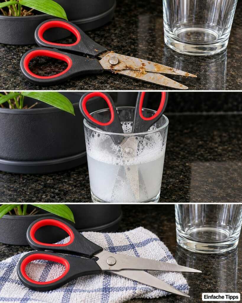 Klebrige Schere reinigen: So wird sie wieder sauber, ohne zu rosten