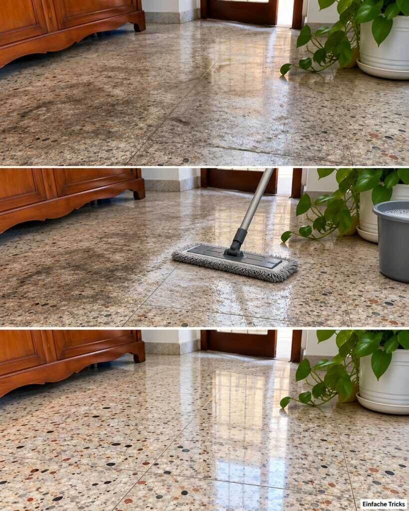 Terrazzo stumpf und voller Schlieren? So wird Ihr Boden wieder sauber und gepflegt
