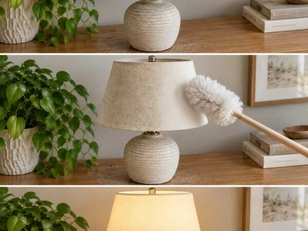 Lampenschirm verstaubt? Mit dieser sanften Methode wirkt die ganze Lampe wieder gepflegt