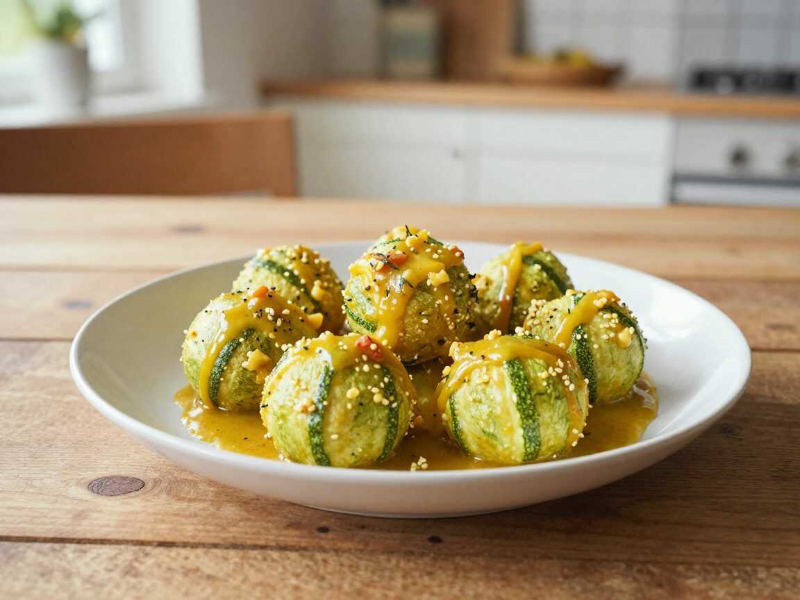 Cremige Curry-Bällchen mit Zucchini: Dieses Pfannengericht schmeckt der ganzen Familie