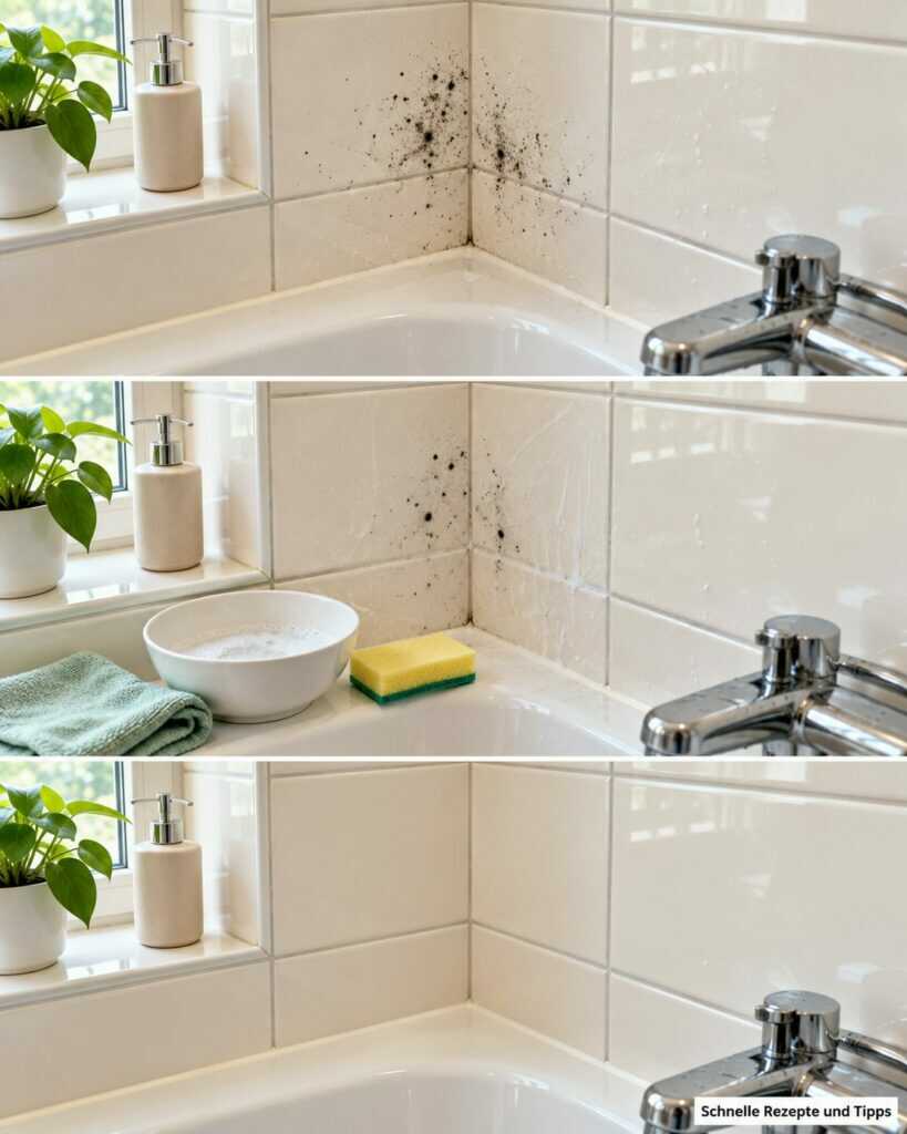Schwarze Punkte an Badezimmerfliesen? So entfernen Sie kleine Schimmelstellen und beugen neuen vor