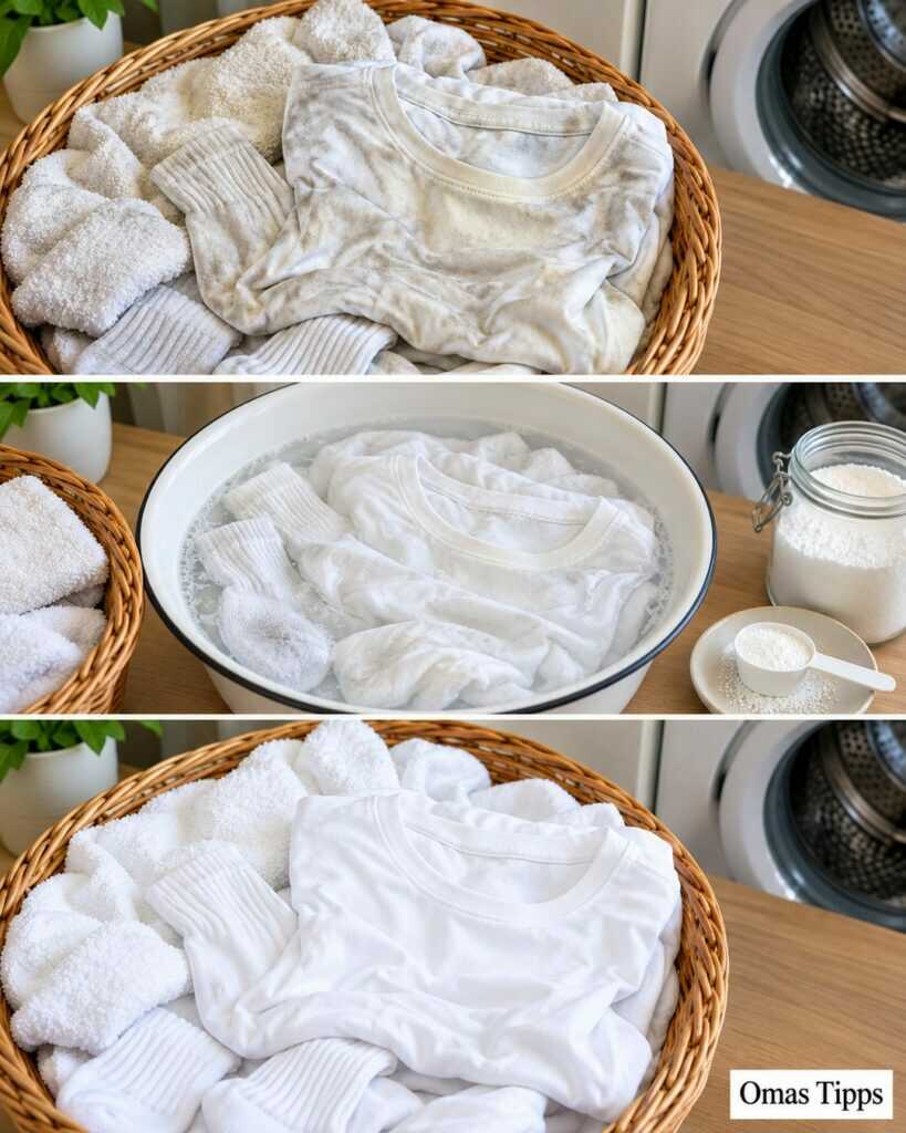 Weiße Wäsche vergraut? So werden T-Shirts, Socken und Handtücher wieder heller