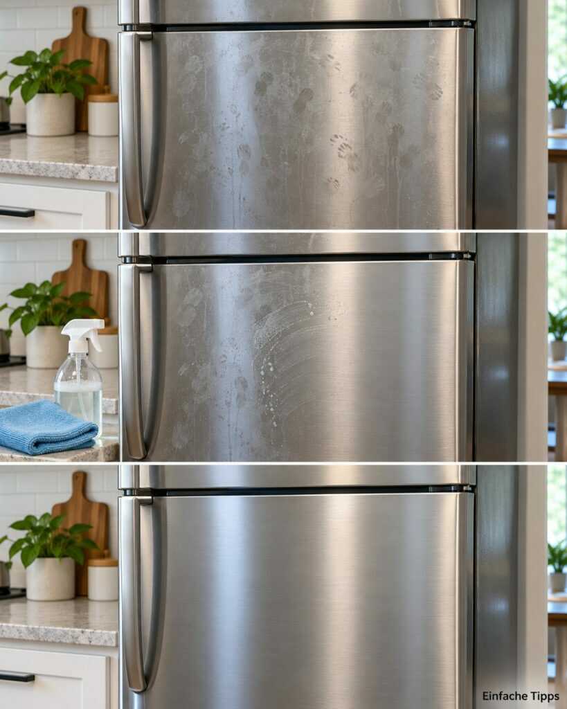 Edelstahlkühlschrank reinigen: So verschwinden Fingerabdrücke und Schlieren
