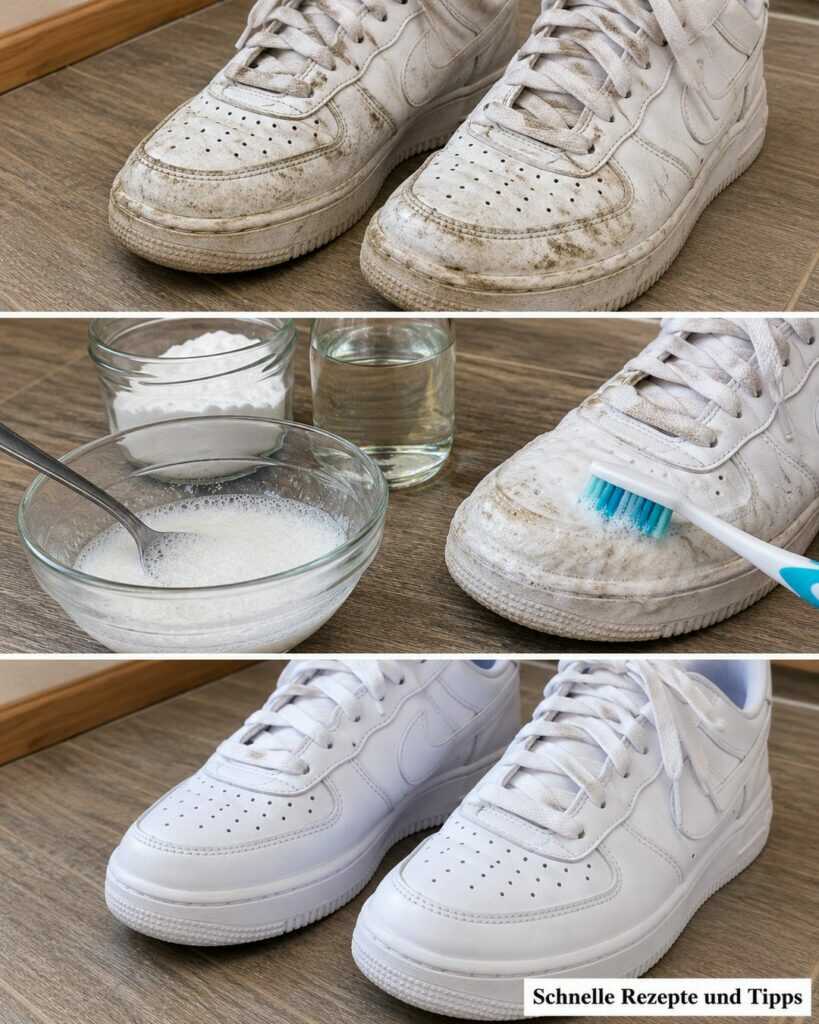 Weiße Sneaker wieder sauber bekommen: Diese schonende Methode entfernt Alltagsschmutz zuverlässig