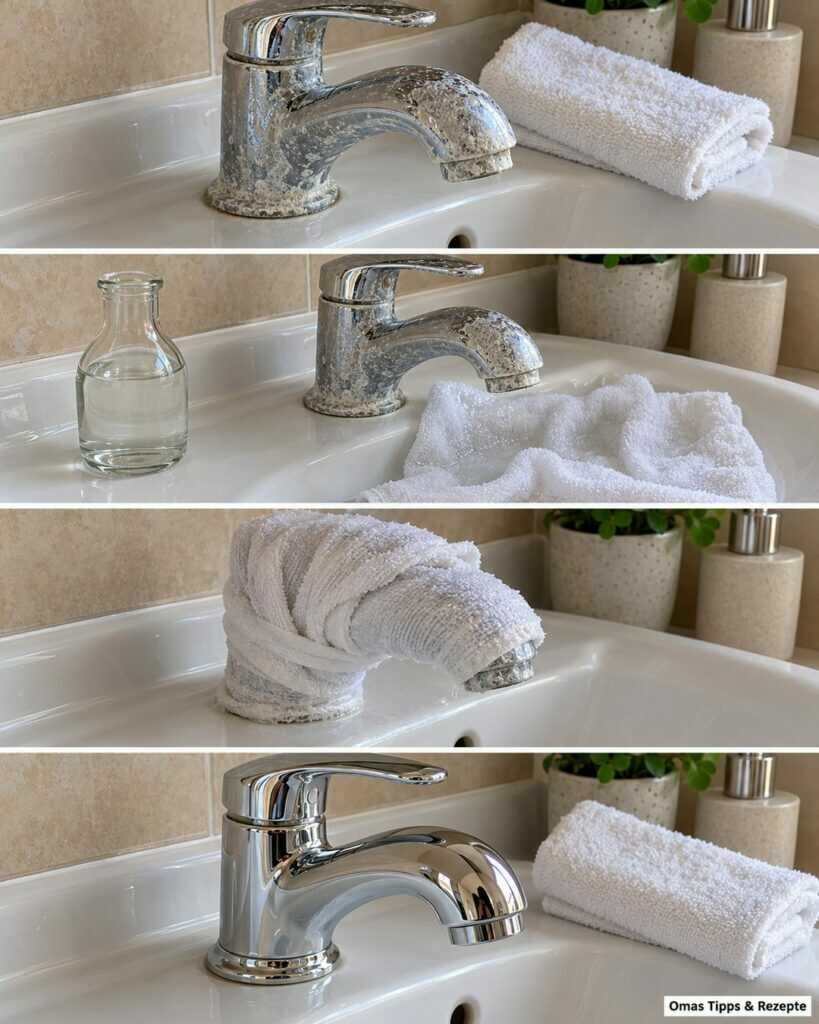 Kalk am Wasserhahn? So hilft der Tuch-Trick – ohne die Oberfläche zu ruinieren