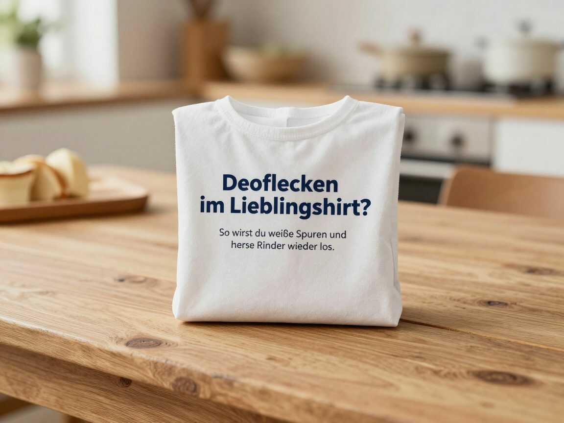 Deoflecken im Lieblingsshirt? So wirst du weiße Spuren und harte Ränder wieder los