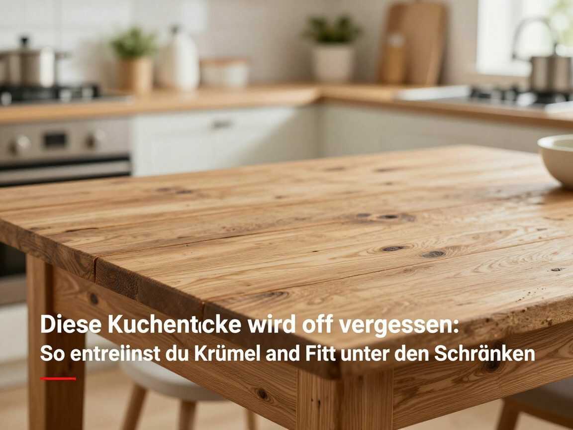 Diese Küchenecke wird oft vergessen: So entfernst du Krümel und Fett unter den Schränken