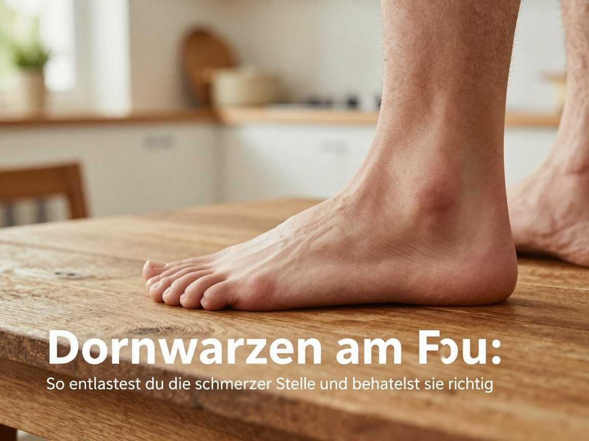 Dornwarzen am Fuß: So entlastest du die schmerzende Stelle und behandelst sie richtig
