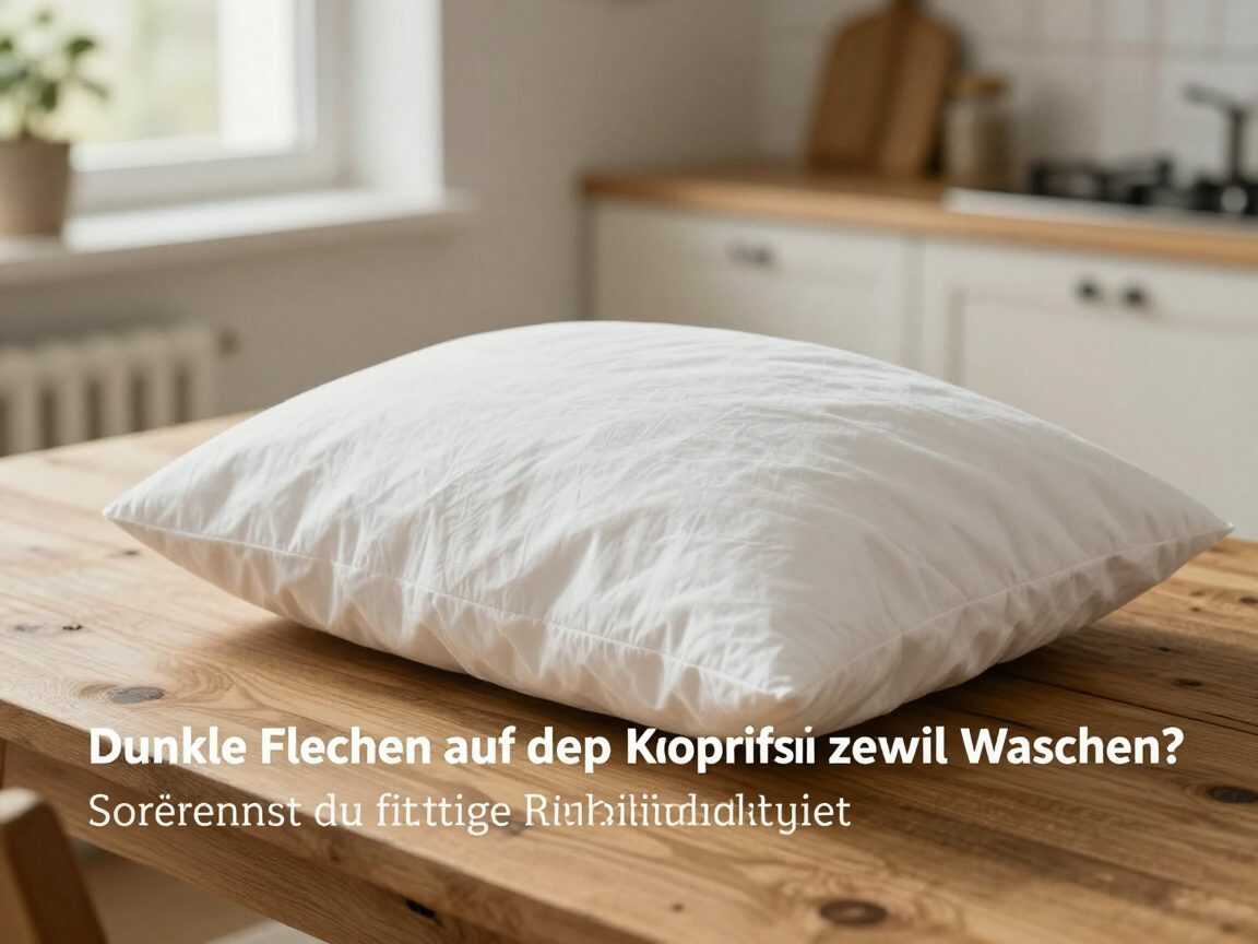 Dunkle Flecken auf dem Kopfkissen trotz Waschen? So entfernst du fettige Rückstände gezielt
