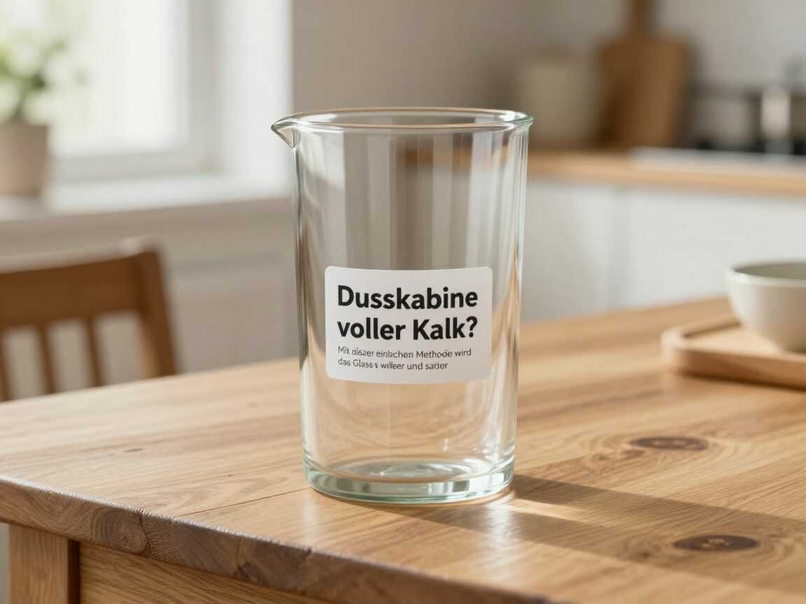 Duschkabine voller Kalk? Mit dieser einfachen Methode wird das Glas wieder klar und sauber