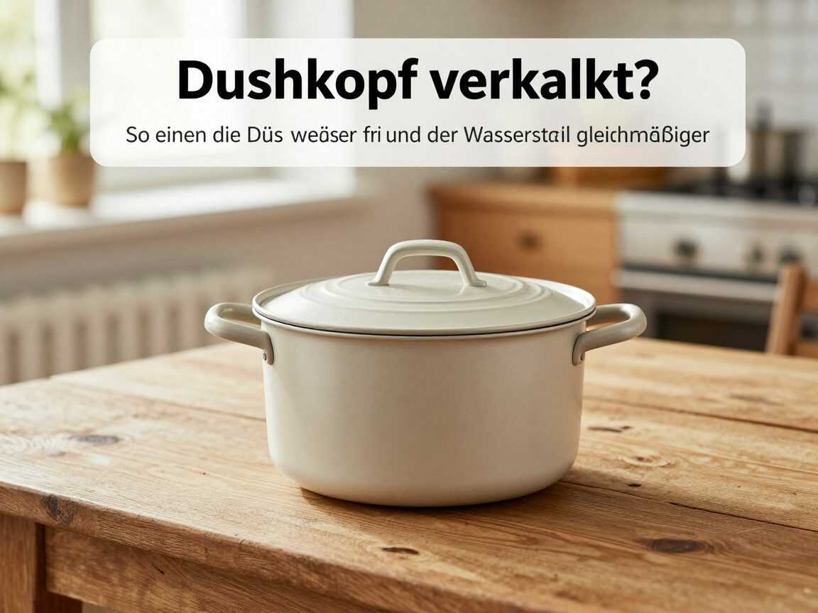 Duschkopf verkalkt? So werden die Düsen wieder frei und der Wasserstrahl gleichmäßiger