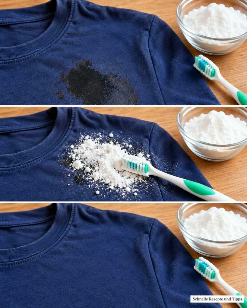 Fettflecken auf dem Lieblingsshirt? So helfen Natron und die richtige Vorbehandlung