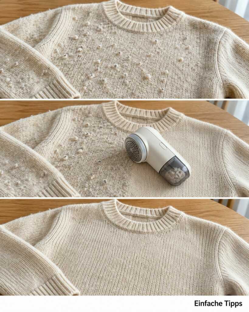 Pulli voller Knötchen? Mit diesem einfachen Trick sieht er wieder gepflegt aus