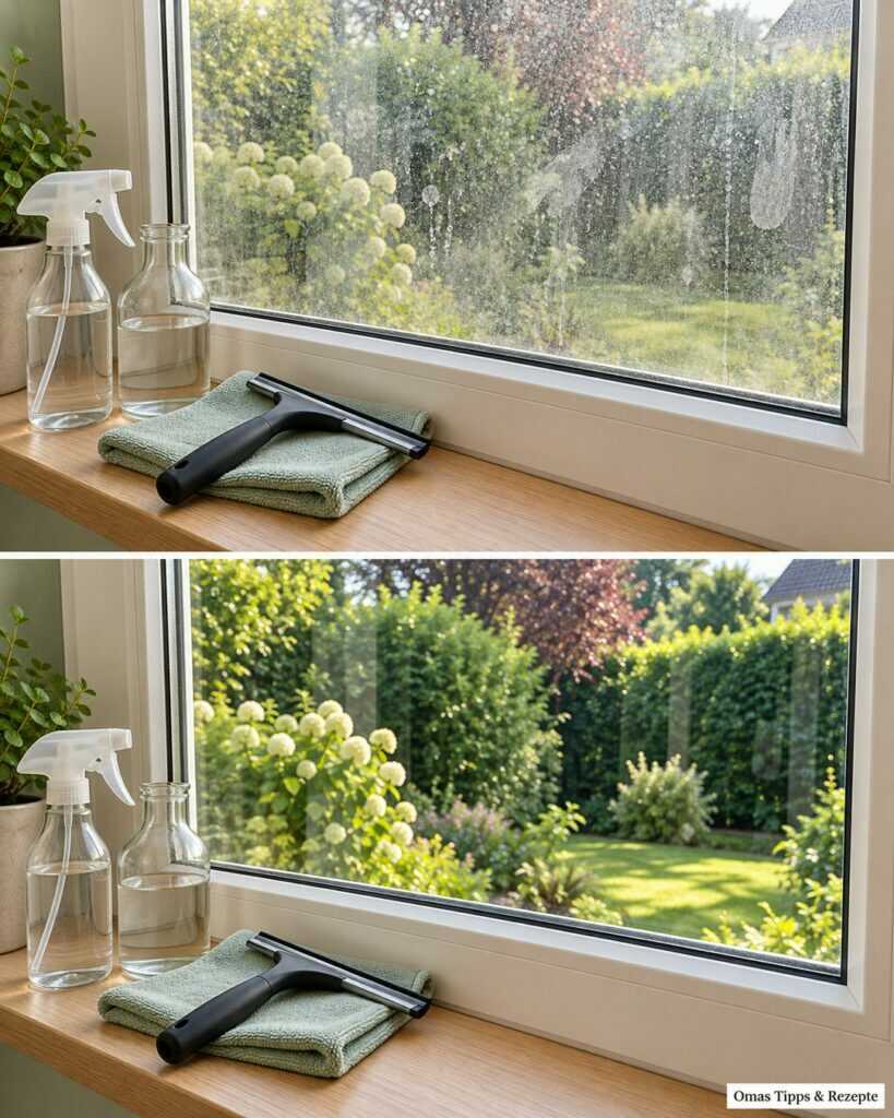 Fenster putzen ohne Streifen: So werden deine Scheiben mit wenig Essig wieder klar