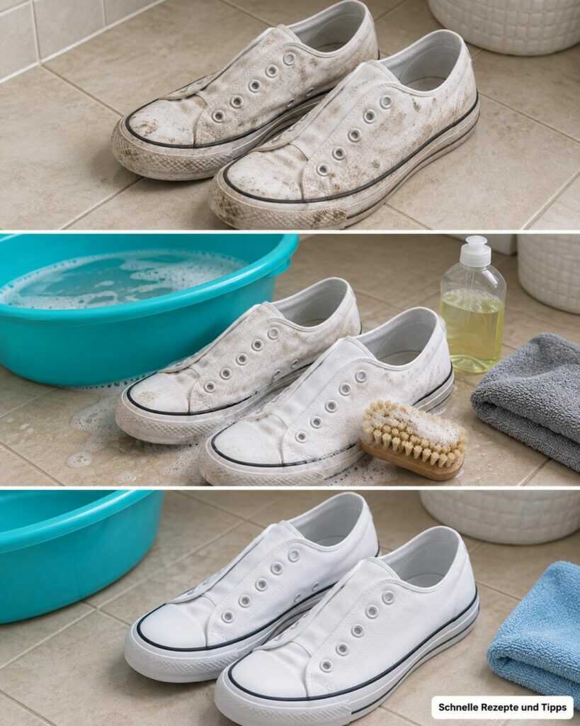 Weiße Stoffschuhe schmutzig? So werden sie schonend wieder sauber