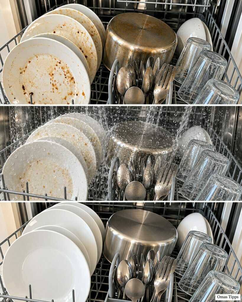 Geschirr kommt schmutzig aus der Spülmaschine? Diese einfachen Handgriffe helfen wirklich