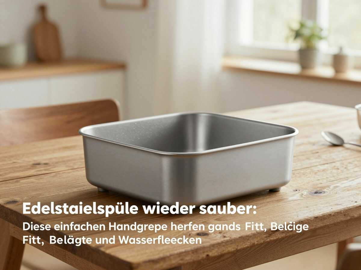 Edelstahlspüle wieder sauber: Diese einfachen Handgriffe helfen gegen Fett, Beläge und Wasserflecken