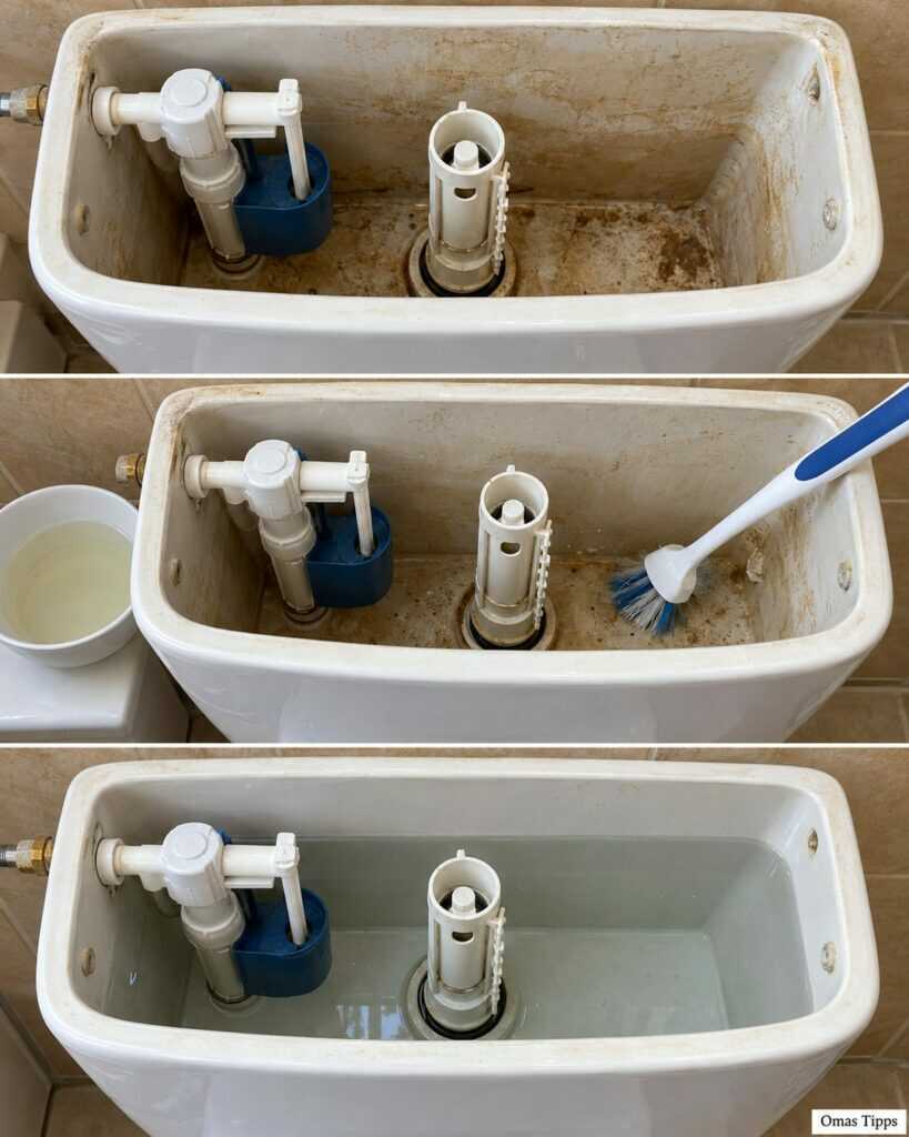 Spülkasten reinigen: So entfernen Sie Schmutz, ohne die Mechanik zu beschädigen