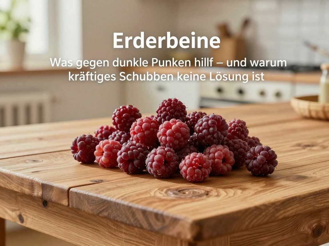 Erdbeerbeine: Was gegen dunkle Punkte hilft – und warum kräftiges Schrubben keine Lösung ist