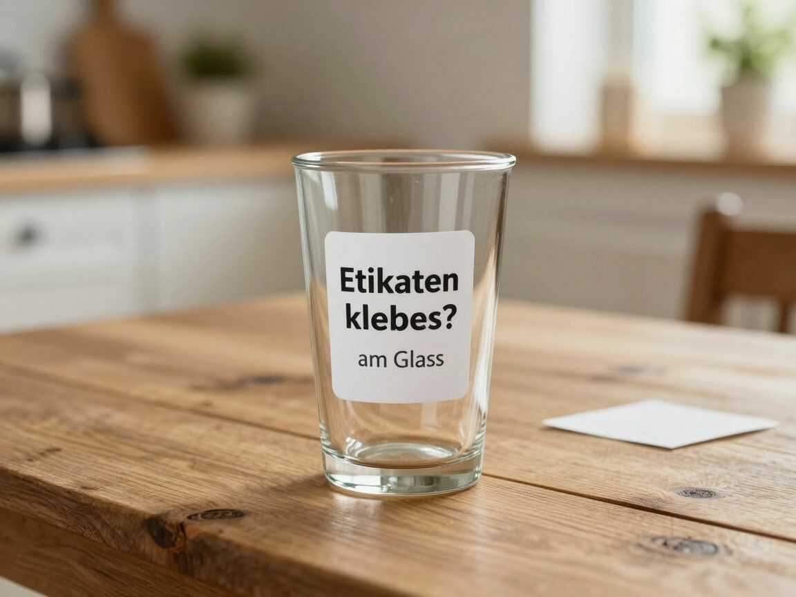 Etiketten kleben am Glas? So entfernst du Papier und Klebereste ohne mühsames Kratzen