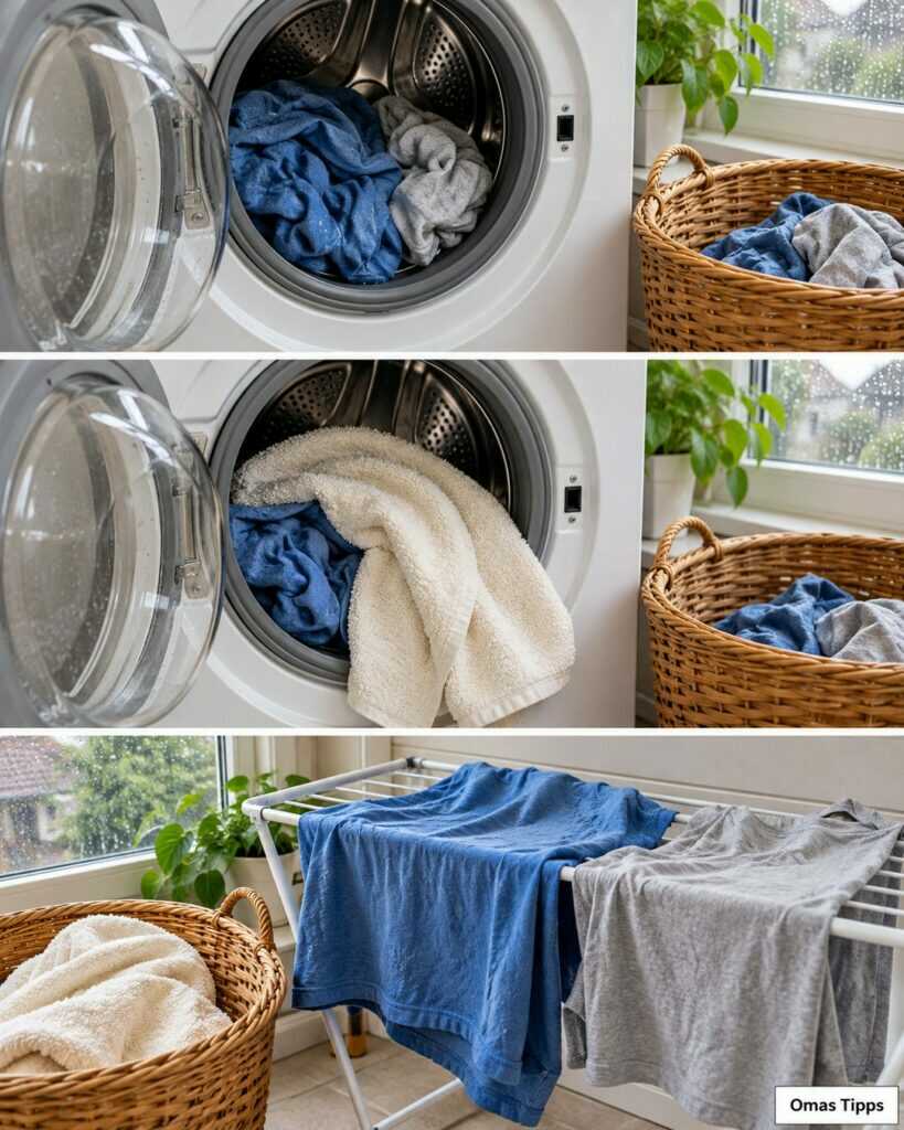 Wäsche trocknen trotz Regen: Der Handtuch-Trick und drei einfache Schritte gegen klamme Kleidung