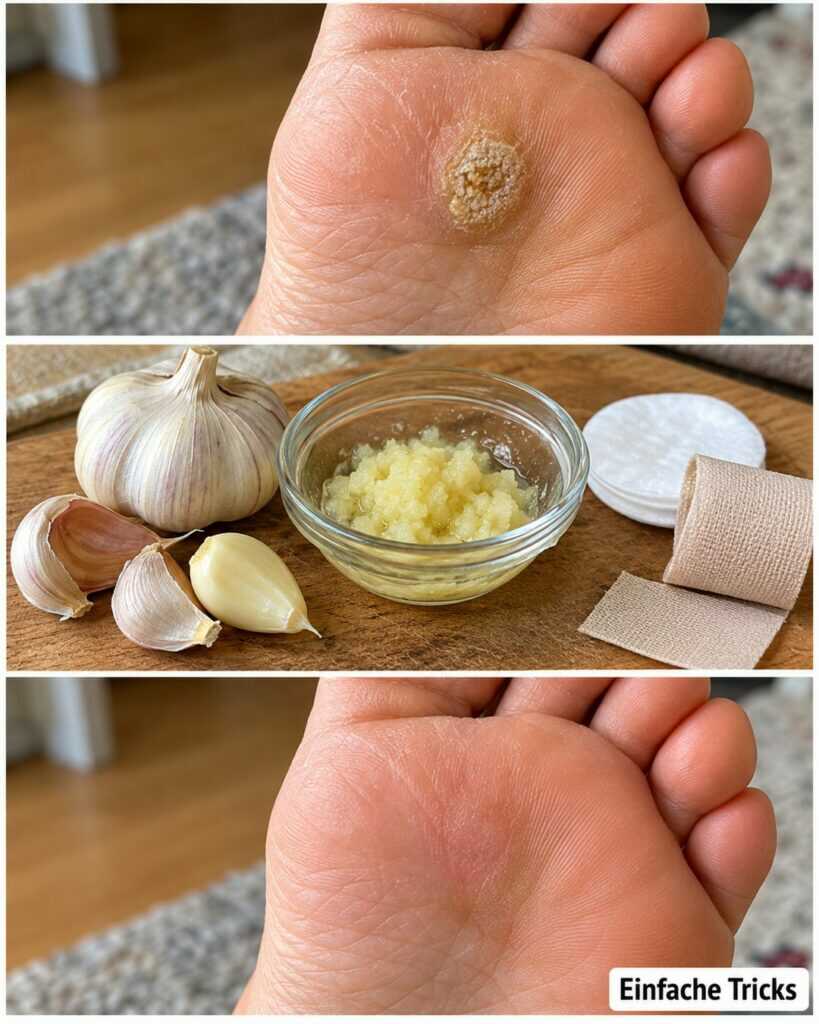 Knoblauch gegen Dornwarzen? Was wirklich sinnvoll ist – und warum frischer Knoblauch die Haut verbrennen kann