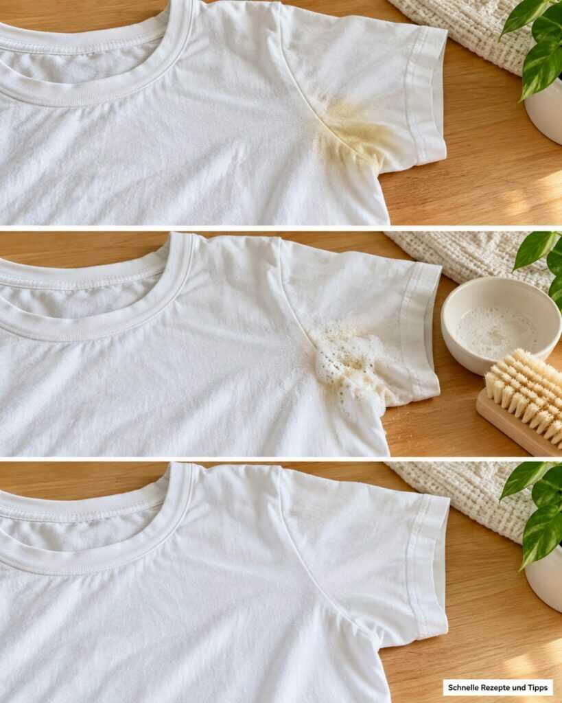 Gelbe Achselflecken auf weißen T-Shirts? So wird deine Wäsche wieder frischer