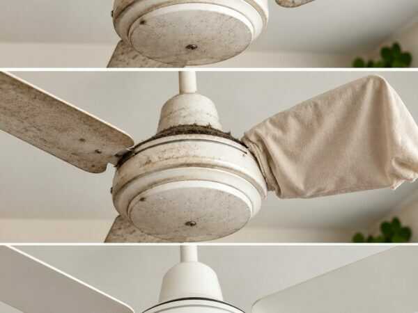 Deckenventilator voller Staub? Mit diesem Kissenbezug-Trick bleiben die Flusen im Stoff