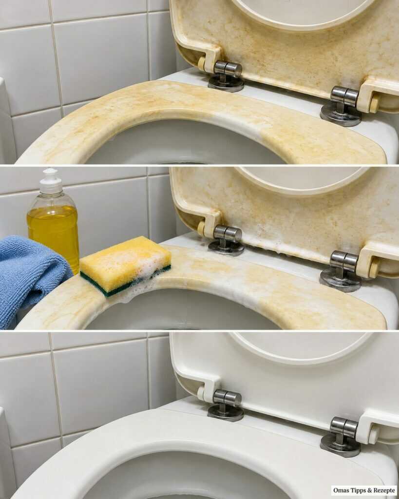 Gelbe Flecken auf der Toilettenbrille? So reinigen Sie den WC-Sitz schonend und gründlich