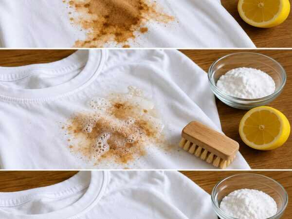 Braune Flecken auf dem weißen T-Shirt? Dieser Schritt vor dem Waschen macht den Unterschied