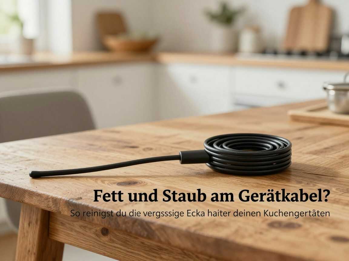 Fett und Staub am Gerätekabel? So reinigst du die vergessene Ecke hinter deinen Küchengeräten