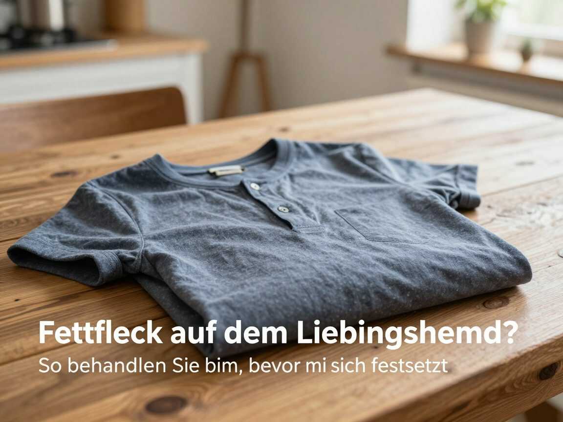 Fettfleck auf dem Lieblingshemd? So behandeln Sie ihn, bevor er sich festsetzt