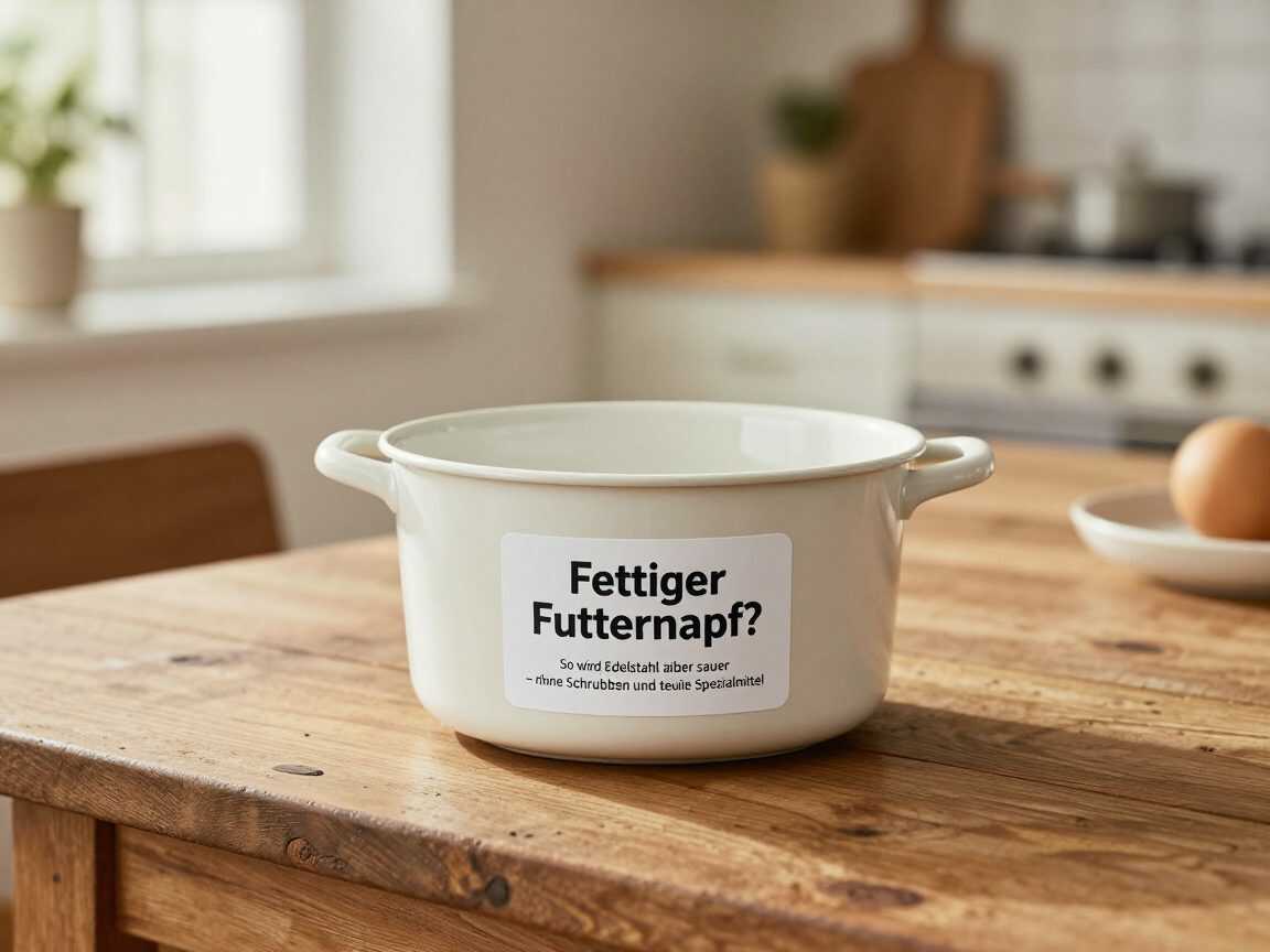 Fettiger Futternapf? So wird Edelstahl wieder sauber – ohne Schrubben und teure Spezialmittel