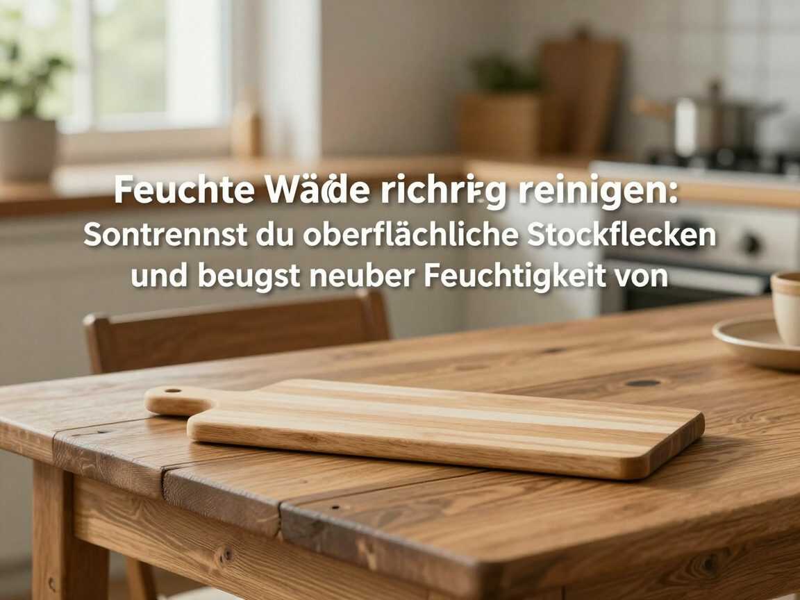 Feuchte Wände richtig reinigen: So entfernst du oberflächliche Stockflecken und beugst neuer Feuchtigkeit vor