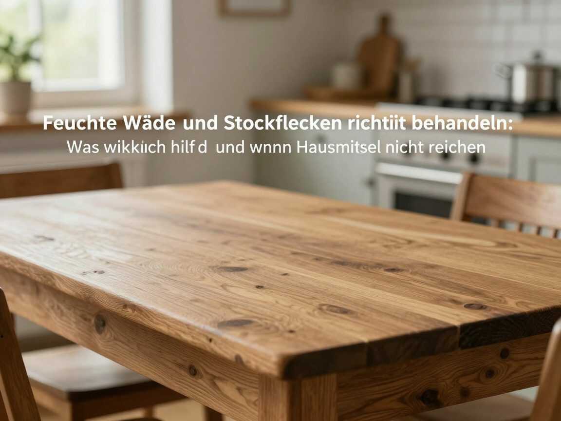 Feuchte Wände und Stockflecken richtig behandeln: Was wirklich hilft und wann Hausmittel nicht reichen