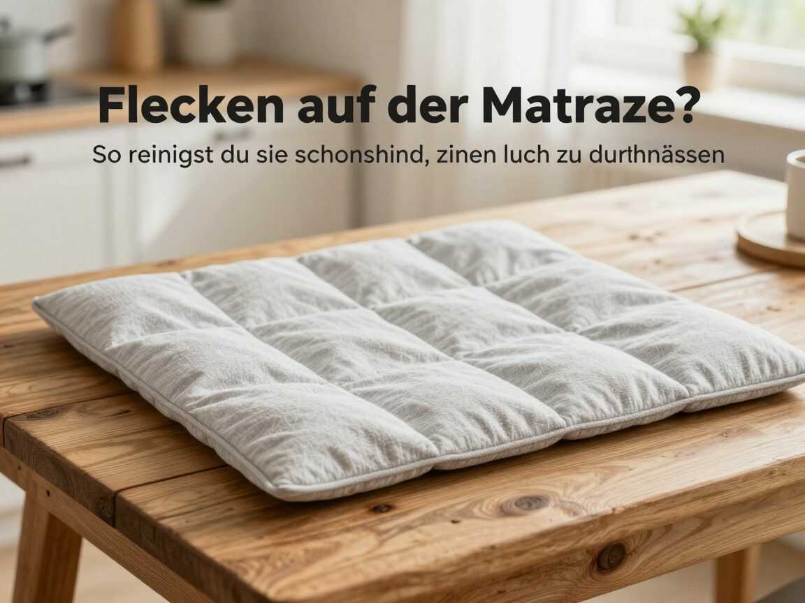 Flecken auf der Matratze? So reinigst du sie schonend, ohne sie zu durchnässen