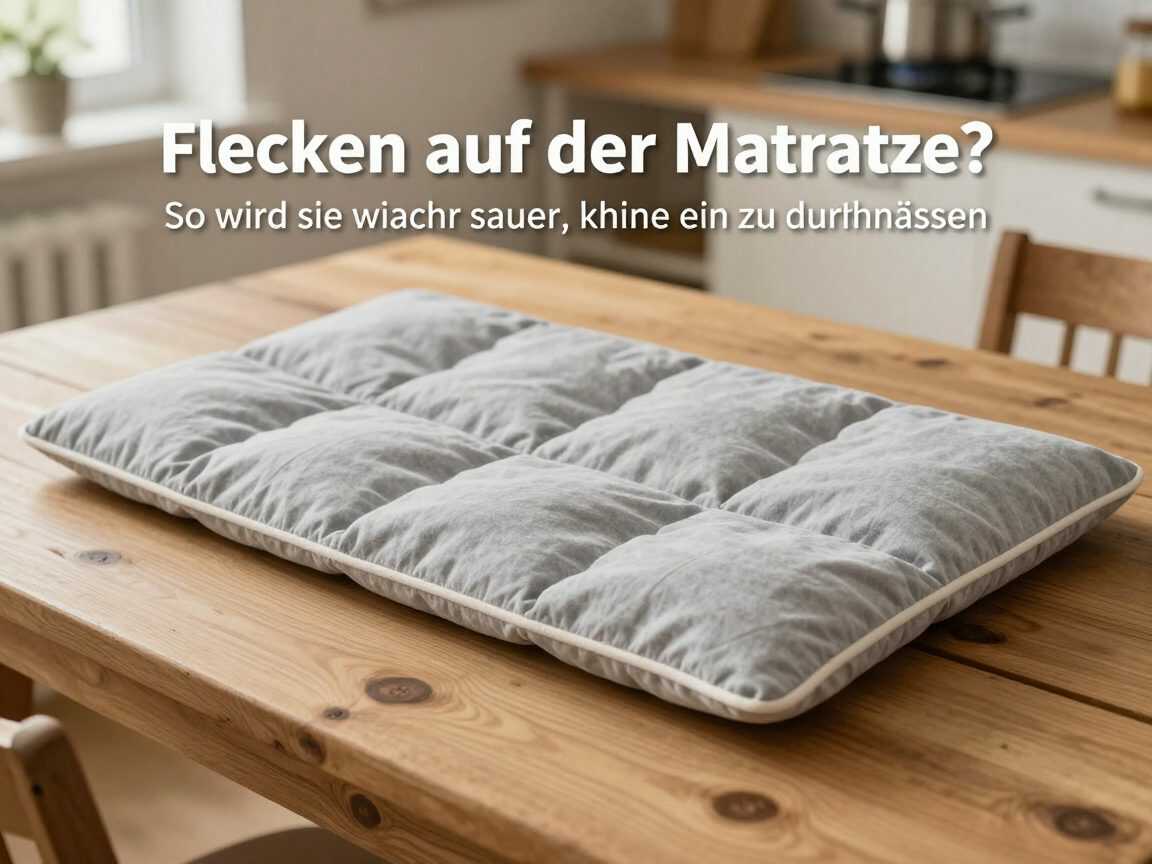 Flecken auf der Matratze? So wird sie wieder sauber, ohne sie zu durchnässen