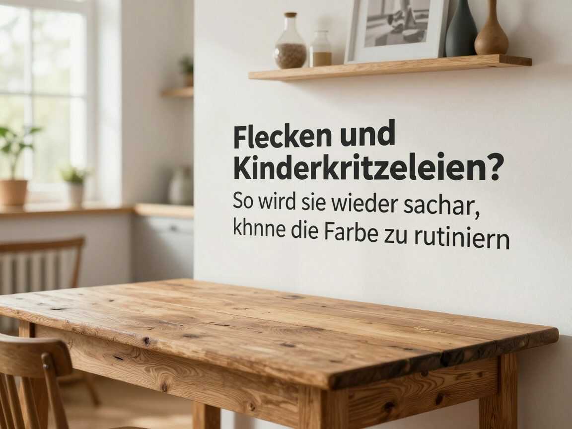 Flecken und Kinderkritzeleien an der Wand? So wird sie wieder sauber, ohne die Farbe zu ruinieren
