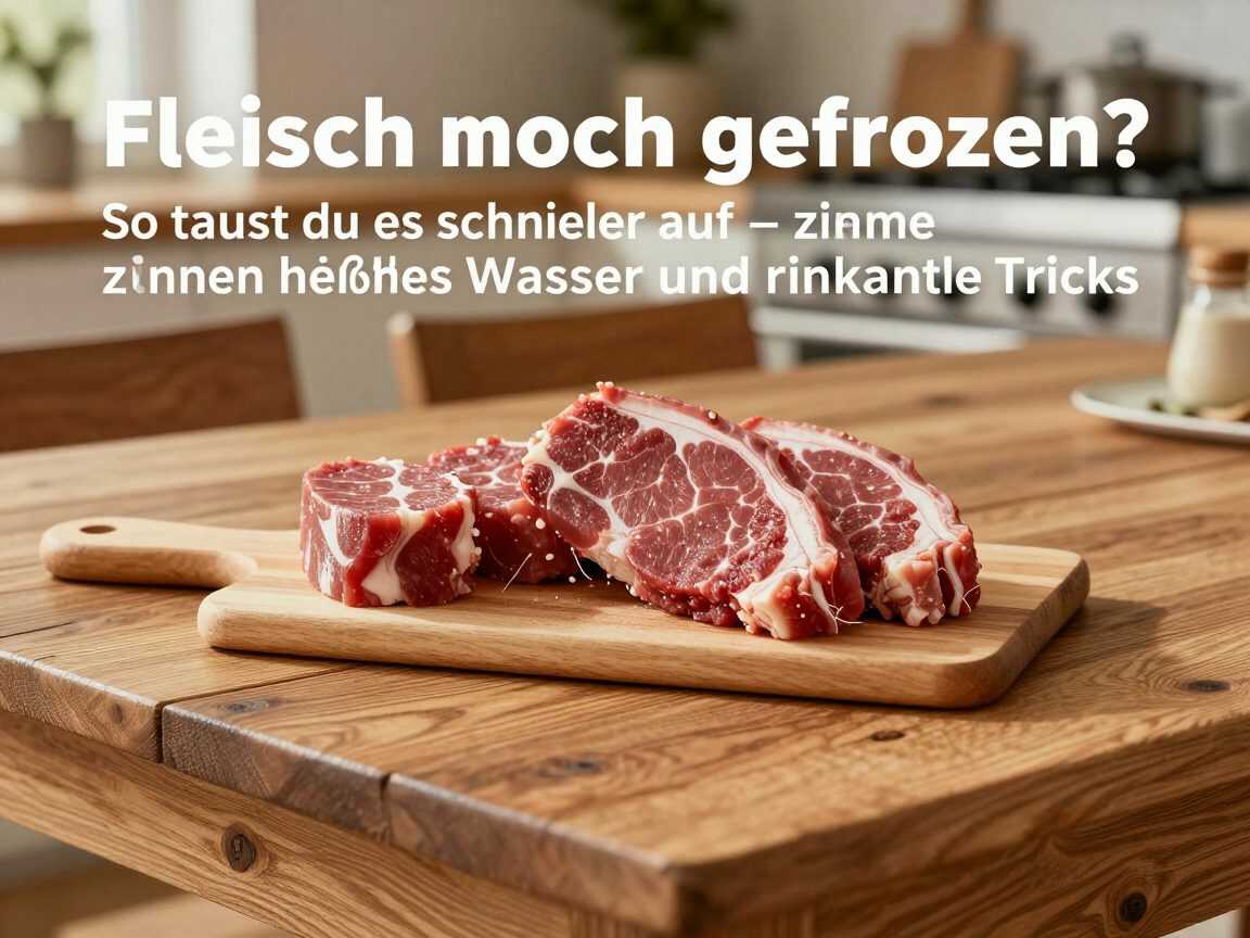 Fleisch noch gefroren? So taust du es schneller auf – ohne heißes Wasser und riskante Tricks