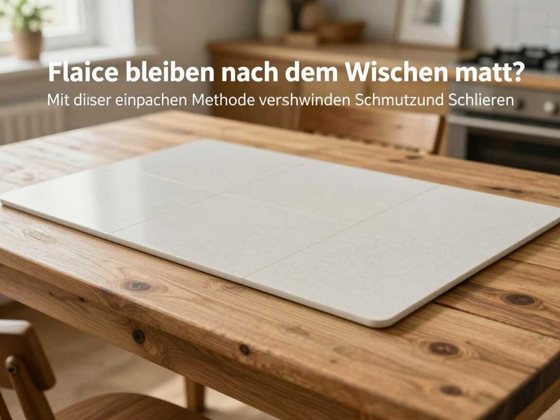 Fliesen bleiben nach dem Wischen matt? Mit dieser einfachen Methode verschwinden Schmutz und Schlieren