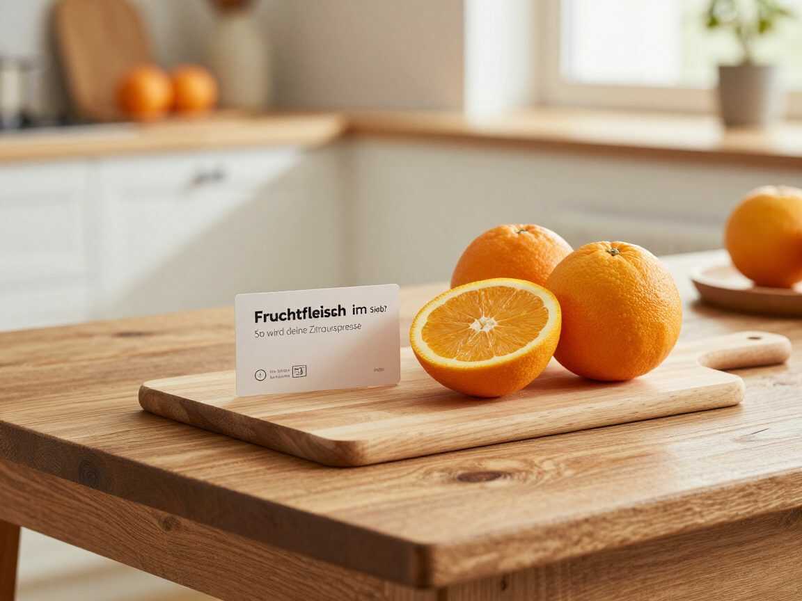 Fruchtfleisch im Sieb? So wird deine Zitruspresse wieder richtig sauber