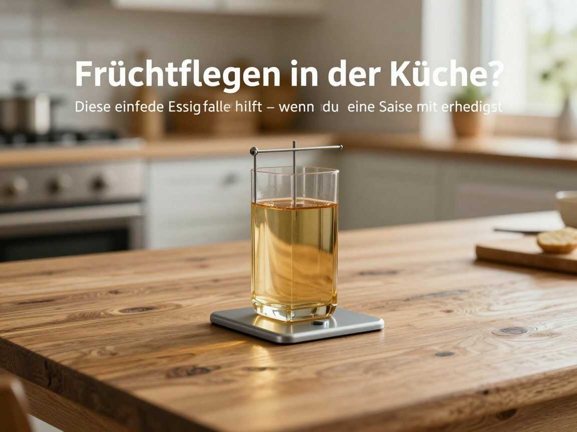 Fruchtfliegen in der Küche? Diese einfache Essigfalle hilft – wenn du eine Sache mit erledigst