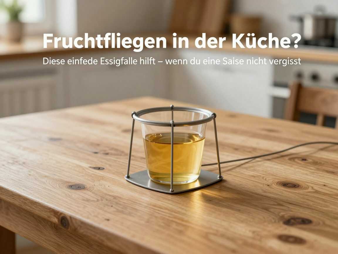 Fruchtfliegen in der Küche? Diese einfache Essigfalle hilft – wenn du eine Sache nicht vergisst