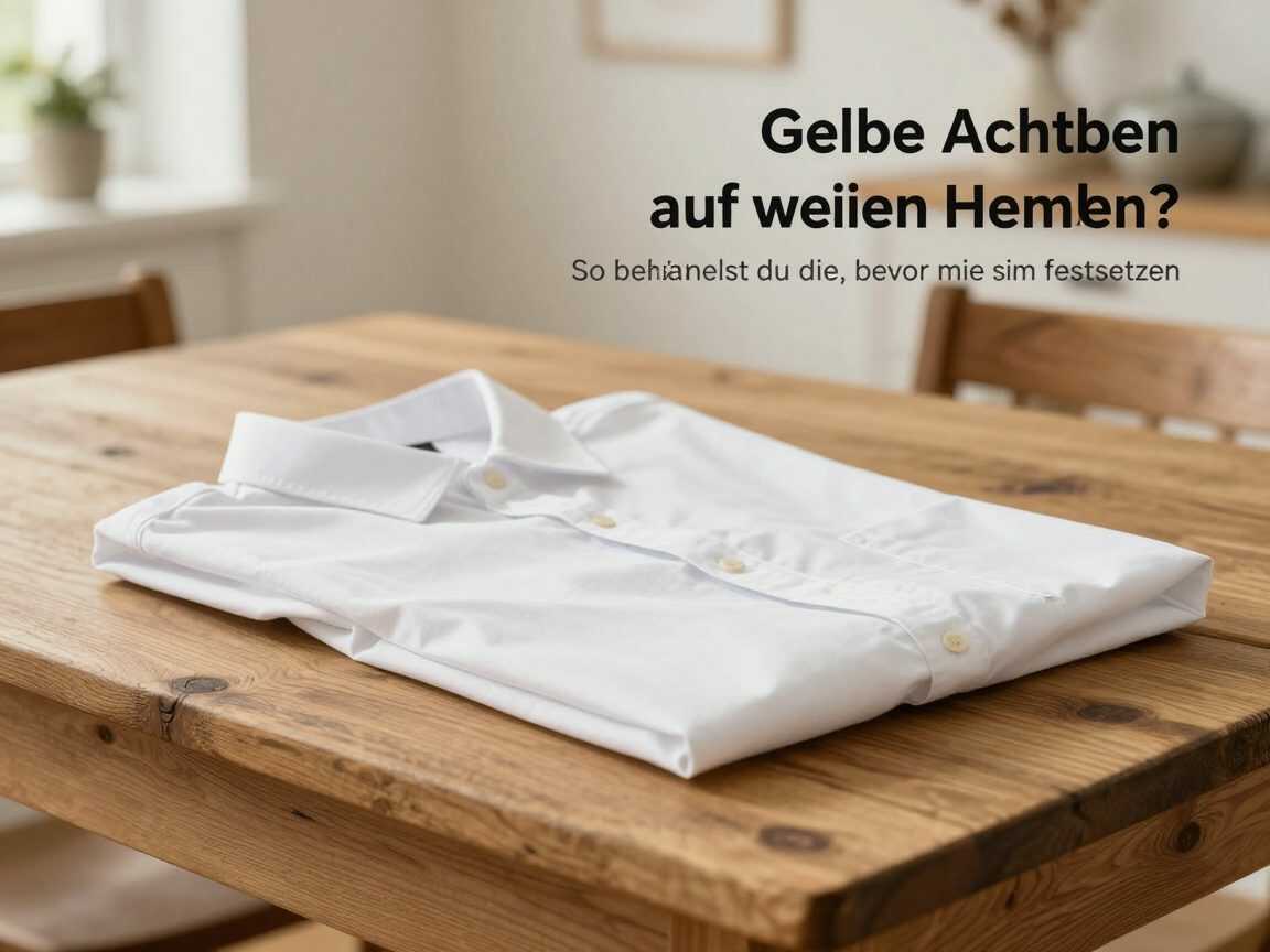 Gelbe Achselflecken auf weißen Hemden? So behandelst du sie, bevor sie sich festsetzen